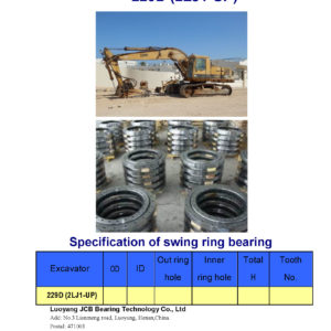 SWING BEARING FOR CATERPILLER EXCAVATOR 229D (2LJ1-UP)